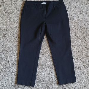 Loft Curvy Skinny Black Ankle Jeans